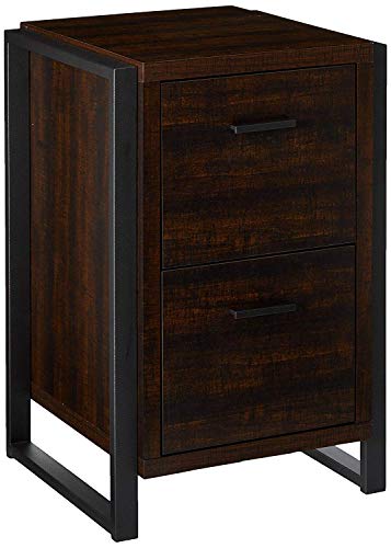 Offex Home Office 2 Drawer Vertical File Storage Cabinet - Dark Chocolate