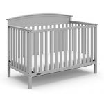 Graco Benton 4-in-1 Convertible Crib (Pebble Gray) – Easily Converts to Toddler Bed, Daybed or Full-Size Bed with Headboard, 3-Position Adjustable Mattress Support Base