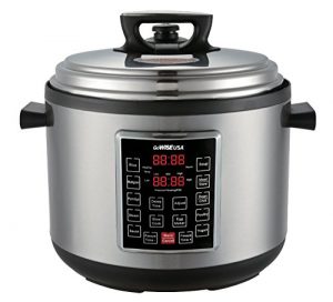 GoWISE USA GW22637 4th-Generation Electric Pressure Cooker with rice scooper, and measuring cup, 14 QT