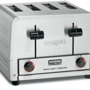 Waring Commercial WCT800RC Heavy Duty Stainless Steel Standard Toaster with 4 Slots, 15-Amp