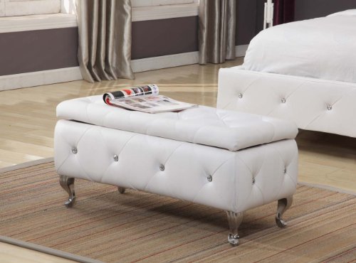 Kings Brand Furniture Bench, White Bundle Dimensions: 47.zero x 56.zero x 3.2 inches