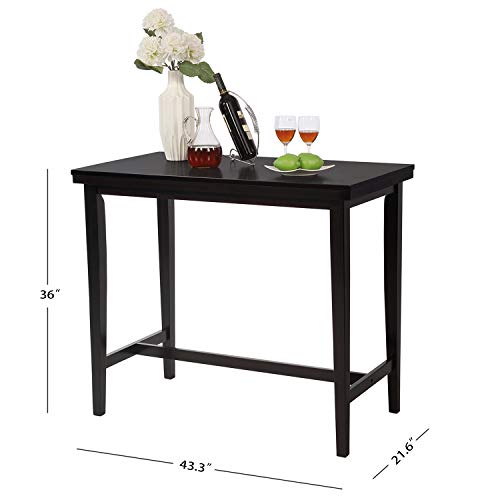 RUUF Counter Height Table, 36" Counter Height Dining Table, Rectangular Kitchen Package deal Dimensions: 43.three x 21.6 x 36.zero inches