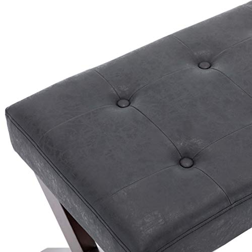 Guyou Upholstered Bedroom Benches, PU Leather Bed Side Ottoman Bundle Dimensions: 35.eight x 16.1 x 16.1 inches
