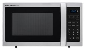 Sharp Microwaves ZSMC0912BS Sharp 900W Countertop Microwave Oven, 0.9 Cubic Foot, Stainless Steel