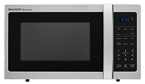 Sharp Microwaves ZSMC0912BS Sharp 900W Countertop Microwave Oven, 0.9 Cubic Foot, Stainless Steel