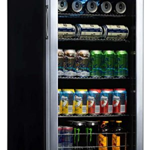 NewAir NBC126SS02 Beverage Refrigerator and Cooler, Holds up to 120 Cans, Cools Down to 34 Degrees Perfect for Beer Wine or Soda