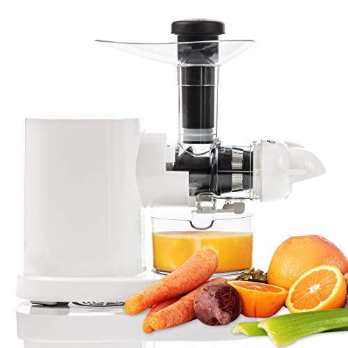 TEC Masticating Juicer - Slow, Cold Press, Juice Extractor; Easy to Set Up and Clean Plus a Powerful, Quiet 150 W Motor, Includes E-Recipe Guide [BPA-Free]