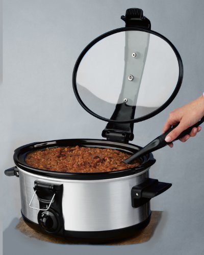 Hamilton Beach Stay or Go Portable 6 Quart Slow Cooker With Lid Lock Bundle Dimensions: 9.6 x 14.eight x 14.four inches