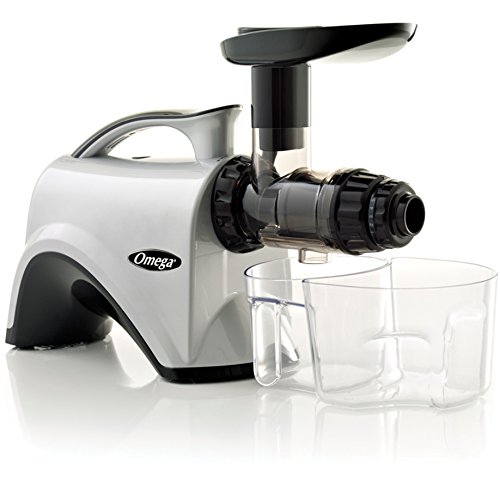 Omega Juicer Extractor and Nutrition Center Creates Fruit Omega NC800HDS Juicer Extractor and Diet Heart Creates Fruit Vegetable and Wheatgrass Juice Quiet Motor Gradual Masticating Twin-Stage Extr, 150-Watt, Silver.