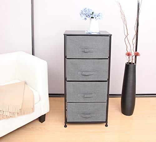 East Loft Tall 4 Drawer Dresser Storage Organizer for Closet East Loft Tall Four Drawer Dresser Storage Organizer for Closet, Nursery, Rest room, Laundry or Bed room Material Drawers, Strong Wooden High, Sturdy Metal Body Charcoal.