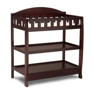 Delta Children Infant Changing Table with Pad, Espresso Cherry