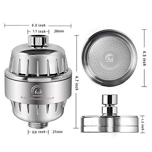 Luxury Filtered Shower Head Set, 15 Stage Shower Filter For Hard Water Removes Luxurious Filtered Bathe Head Set 15 Stage Bathe Filter For Exhausting Water Removes Chlorine and Dangerous Substances - Showerhead Filter Excessive Output.