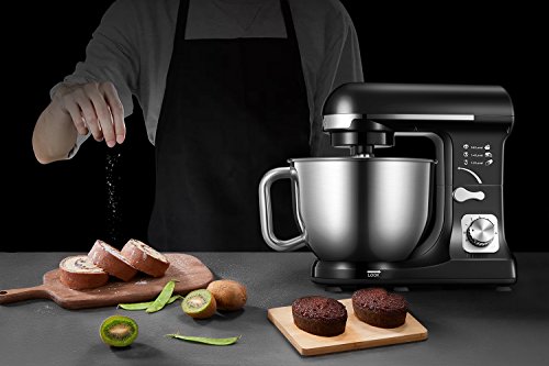 Stand Mixer, Aicok Dough Mixer with 5 Qt Stainless Steel Bowl Bundle Dimensions: 12.eight x 5.9 x 12.2 inches