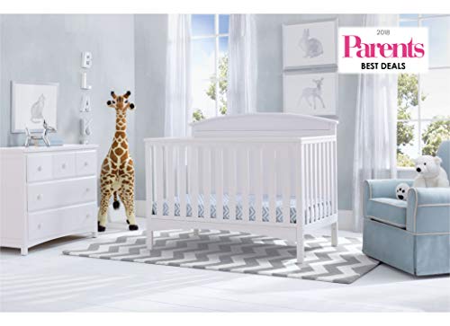Delta Children Archer Solid Panel 4-in-1 Convertible Baby Crib Delta Youngsters Archer Stable Panel 4-in-1 Convertible Child Crib, Bianca White.