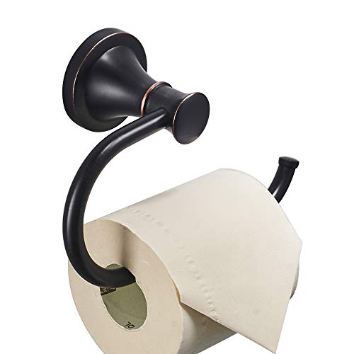 BESy Oil Rubbed Bronze Toilet Tissue Paper Holder Oil Rubbed Bronze Bathroom Accessories Toilet roll Paper Hanger, Wall Mounted, Rustproof