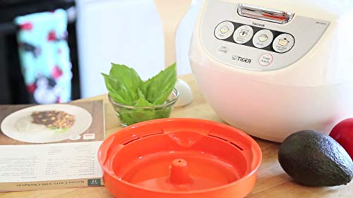 TIGER 5.5-Cup (Uncooked) Micom Rice Cooker with Food Steamer Basket Bundle Dimensions: 13.9 x 10.6 x 8.Four inches