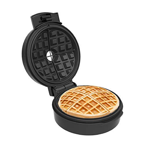 Chefman Waffle Maker w/No Overflow Design, Round Iron Chefman Waffle Maker w/No Overflow Design, Round Iron for Mess-Free Breakfast Best Small Appliance Innovation Award Winner, Measuring Cup &amp; Cleaning Tool Included.