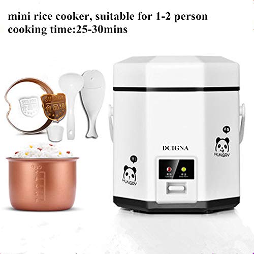 DCIGNA 1.2L Mini Rice Cooker, Electric Lunch Box, Travel Rice Cooker Small Package deal Dimensions: 6.Eight x 6.Eight x 7.9 inches