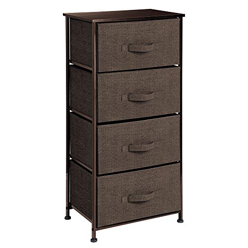 mDesign Vertical Dresser Storage Tower - Sturdy Steel Frame Package deal Dimensions: 37.5 x 12.5 x 3.eight inches