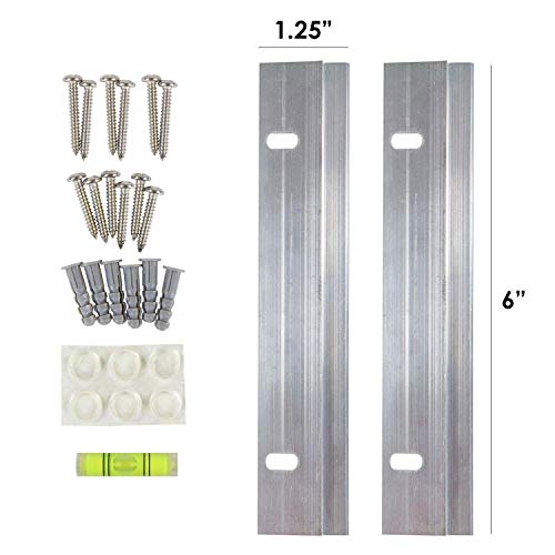 Houseables Picture Hanging Kit, Mirror Mounting Hardware, French Cleat Model: Houseables