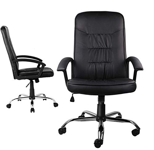 ORVEAY Office Ergonomic Office Chair Executive Bonded Leather Computer Chair ORVEAY Office Ergonomic Office Chair Executive Bonded Leather Computer Chair, Black.