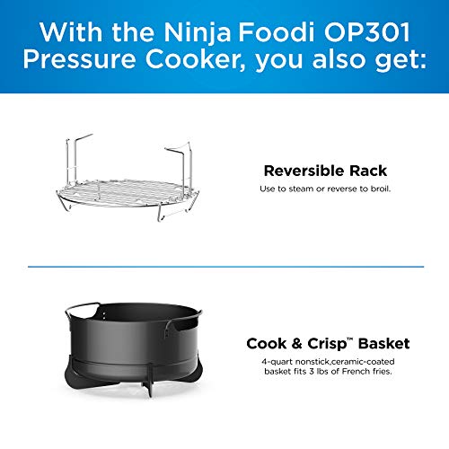 Ninja Foodi 9-in-1: The Ultimate Kitchen Powerhouse for Stress-Free Cooking and Crispy Delights As someone who appreciates efficiency and flavor in the kitchen, the Ninja Foodi has become my culinary sidekick. It's not just a pressure cooker; it's a multi-functional powerhouse that transforms cooking into a stress-free and crispy experience. The TenderCrisp Technology allows me to quickly cook ingredients, and the Crisping Lid gives my meals that perfect golden crunch. With the ability to pressure cook up to 70% faster and air fry with up to 75% less fat, it has truly revolutionized my cooking routine. The 6.5-quart ceramic-coated pot and 4-quart Cook & Crisp Basket provide ample space for preparing family-sized meals.