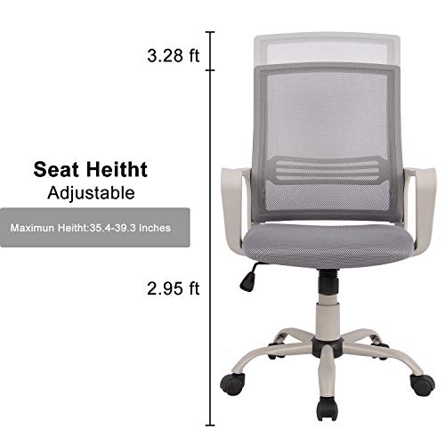Office Chair, Mid Back Mesh Office Computer Swivel Desk Task Chair Office Chair, Mid Back Mesh Office Computer Swivel Desk Task Chair, Ergonomic Executive Chair with Armrests.
