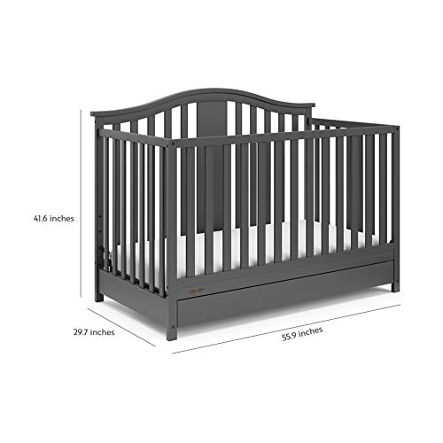 Graco Solano 4-in-1 Convertible Crib with Drawer, Easily Converts Launch Date: 2019-07-04T00:00:01Z