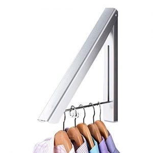 IN VACUUM Drying Racks for Laundry, Retractable Foldable Clothes Drying Rack, Aluminium, Home Storage Organizer Wall Hanger for Clothes (1 Racks, Silver)