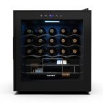 KUPPET 19 Bottles Wine Cooler, KUPPET Compressor Freestanding Chiller-Counter Top Red/White Wine, Beer and Champagne Wine Cellar-Digital Temperature Display-Double-layer Glass Door-Quiet Operation 