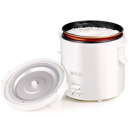 1.0L Mini Rice Cooker,WHITE TIGER Portable Travel Steamer Small,15 Minutes Fast Cooking, Removable Non-stick Pot, Keep Warm, Suitable For 1-2 People - For Cooking Soup, Rice, Stews & Oatmeal