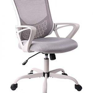 Office Chair, Ergonomic Desk Chair Computer Task Chair Mesh with Armrests Mid-Back for Home Office Conference Study Room, Gray
