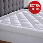 Edilly Queen Size Mattress Topper Cooling Extra Thick Mattress Pad Cover Pillow Top Construction 8-21 Deep Pocket Hypoallergenic Down Alternative Fill Breathable