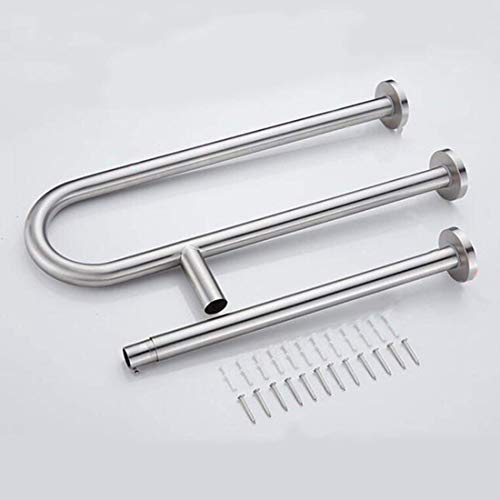 WAZZJ Handicap Grab Bars Toilet Rail Bathroom Support WAZZJ Handicap Grab Bars Toilet Rail Bathroom Support for Elderly Bariatric Disabled Stainless Steel Commode Medical Accessories Safety Hand Railing Guard Frame Shower Assist Aid Handrails Hand Grips.