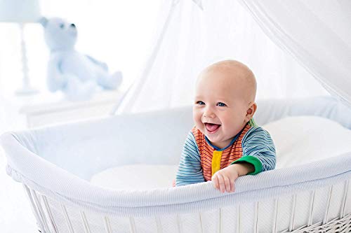 2 Pack Crib Mattress Protector, Toddler Waterproof Organic Bamboo 2 Pack Crib Mattress Protector, Toddler Waterproof Natural Bamboo Quilted Fitted Mattress Pad with 28'' x 52'' Child Mattress Cowl.