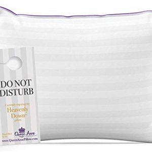 Queen Size Pillow for Sleeping, Allergy Free Bed Pillows - Luxury Hotel Quality Pillow, Synthetic Down Alternative Hypoallergenic Pillows for Back, Stomach, and Side Sleepers (Queen Med. 20” x 30”)