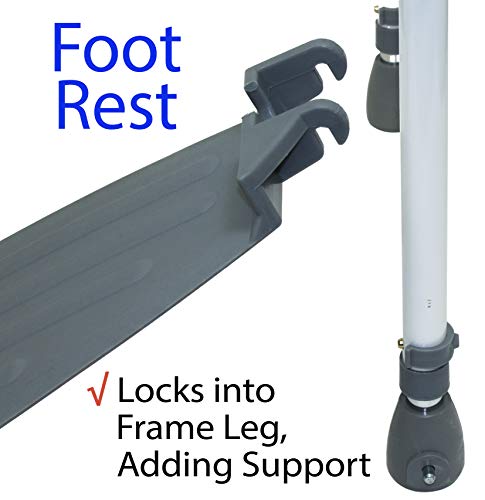 Folding and Moveable Toilet Rest room Security Rails Rest room Security Body and Rail - Folding and Moveable Toilet Rest room Security Rails - Handrail Rest room Bars with Adjustable Peak (White)