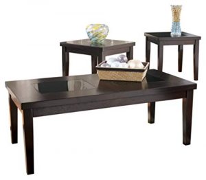 Signature Design by Ashley - Denja Occasional Table Set - Includes Cocktail Table and 2 End Tables, Dark Brown