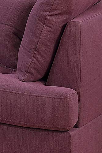Bobkona 2-Pcs Sofa and Loveseat Purple Bobkona 2-Pcs Couch and Loveseat Purple