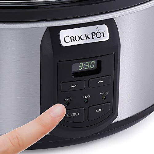 Crock-Pot 7-Quart Programmable Slow Cooker with Little Dipper Warmer Crock-Pot 7-Quart Programmable Slow Cooker with Little Dipper Warmer, Stainless Steel.