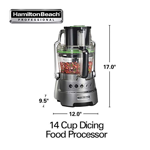 Hamilton Beach Professional 14-Cup Dicing Food Processor BPA-Free Bowl Guarantee: 5 (5) yr guarantee