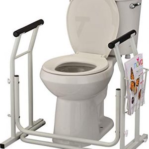 NOVA Stand Alone Toilet Rails & Frame, Portable & Lightweight Safety Support Frame for Bathroom Toilet, Quick & Easy Installation
