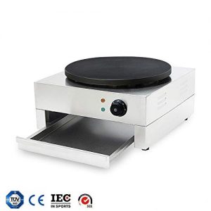 HUIDANGJIA 16" Electric Crepe Machine Commercial Crepe Maker Machine Pancake Griddle Electric Non-stick Hot Plate Snack Machine 110V