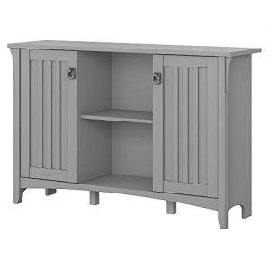 Bush Furniture Accent Storage Cabinet with Doors, Cape Cod Gray