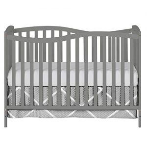 Dream On Me Chelsea 7-in-1 Convertible Crib, Storm Grey
