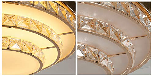 Fandian 42” Luxury Crystal Ceiling Fan with LED Light Fandian 42” Luxurious Crystal Ceiling Fan with LED Gentle Four Retractable Blades three Colour Adjustments Chandelier Fixtures, Silent Motor with Distant Management for Front room, Bed room, Eating Room (Gold).