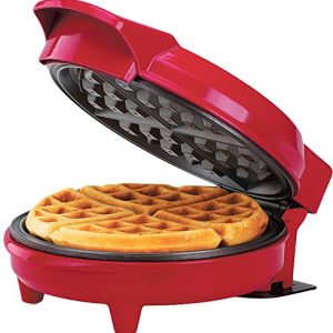 Holstein Housewares HH-09037016 Large Non-Stick Waffle Maker, 8-inch, Red