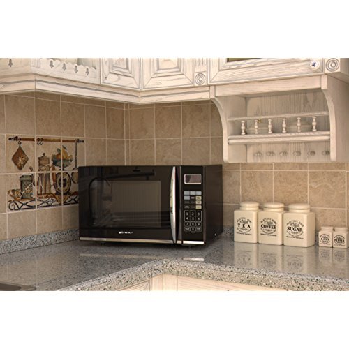 Emerson 1.2 CU. FT. 1100W Griller Microwave Oven with Touch Control Emerson 1.2 CU. FT. 1100W Griller Microwave Oven with Contact Management, Stainless Metal, MWG9115SB.