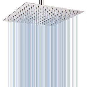 Rain Shower Head - Voolan 12 Inches Large Rainfall Shower Head Made of 304 Stainless Steel - Perfectly Adjustable Alternative to Bathroom Shower Heads