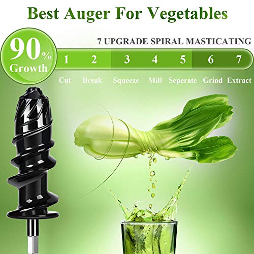 Aobosi Slow Masticating juicer Extractor, Cold Press Juicer Machine Aobosi Sluggish Masticating juicer Extractor, Chilly Press Juicer Machine, Quiet Motor, Reverse Perform, Excessive Nutrient Fruit and Vegetable Juice with Juice Jug &amp; Brush for Cleansing.
